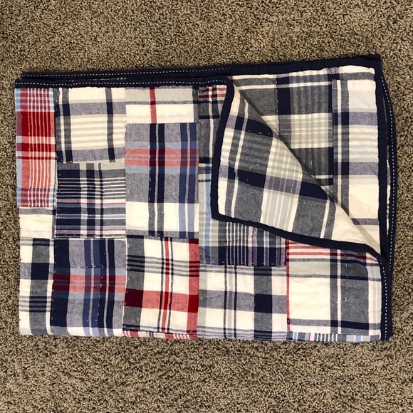 Pottery Barn Kids Bedding Madras Patchwork Toddler Quilt Poshmark